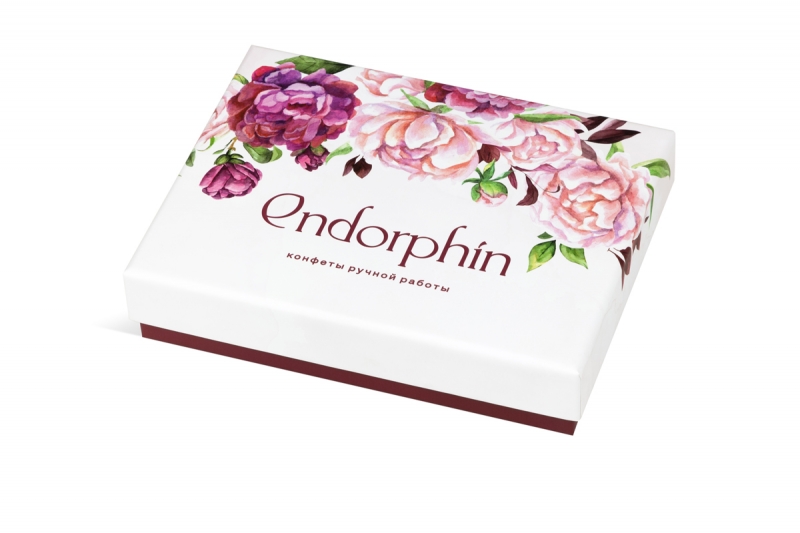 Коробка крышка-дно для конфет ручной работы в Москве, производство на заказ