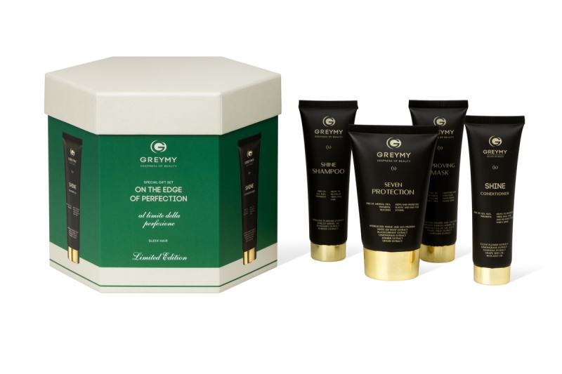 Шестигранная коробка для набора косметических средств в Москве, производство на заказ