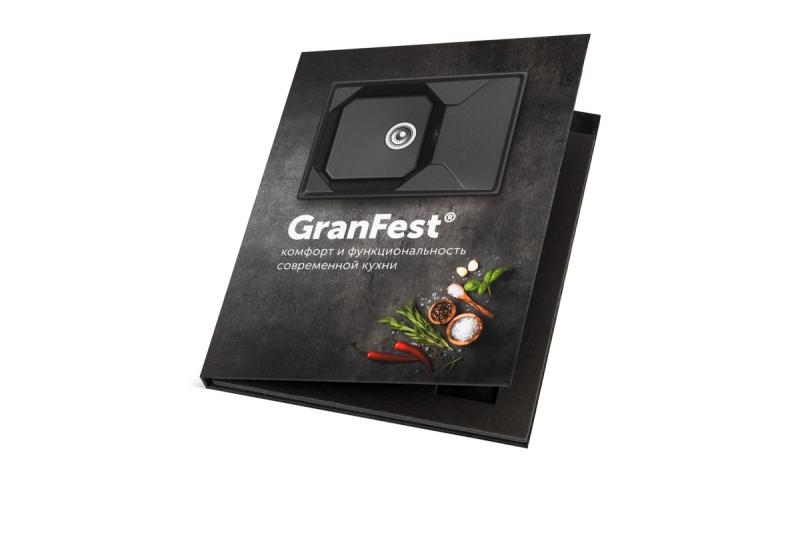 Папка для образцов продукции GranFest в Москве, производство на заказ