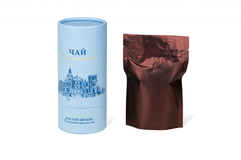 Брендированный тубус для чая в Москве, производство на заказ