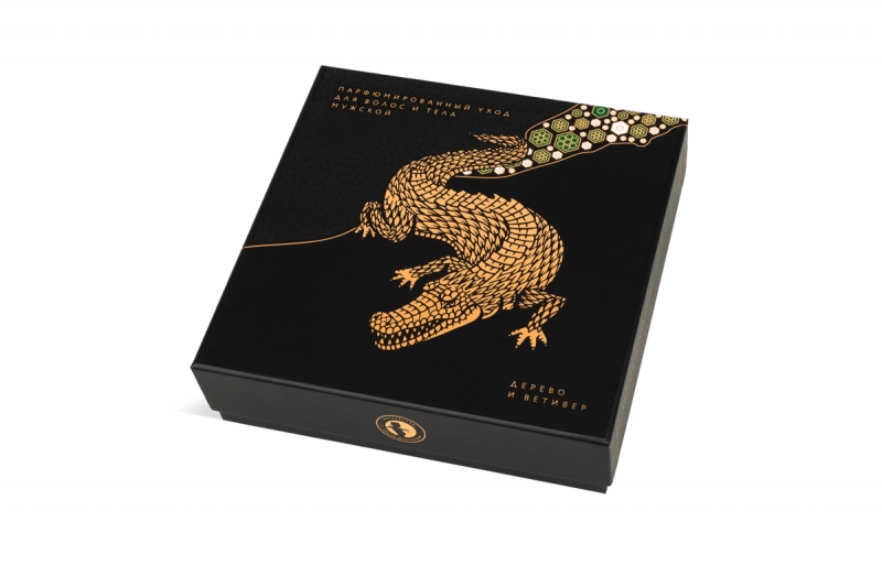 Коробка крышка-дно с тиснением для уходовой косметики в Москве, производство на заказ