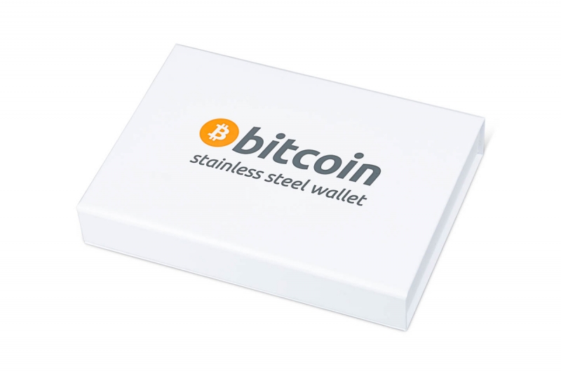Подарочная коробка для биткоина с объемным лаком в Москве, производство на заказ