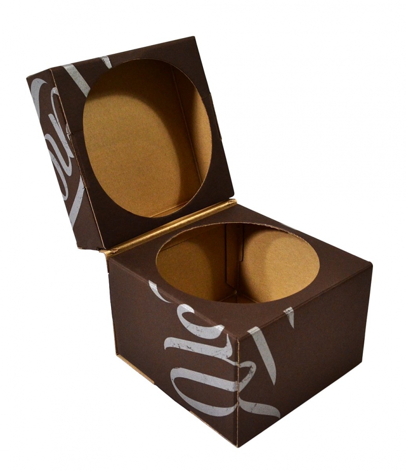 Самосборная подарочная коробка из экологичных материалов  в Москве, производство на заказ