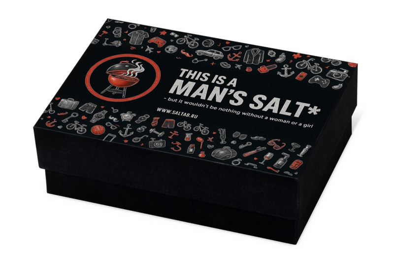 Коробка с ложементом для набора соли в Москве, производство на заказ