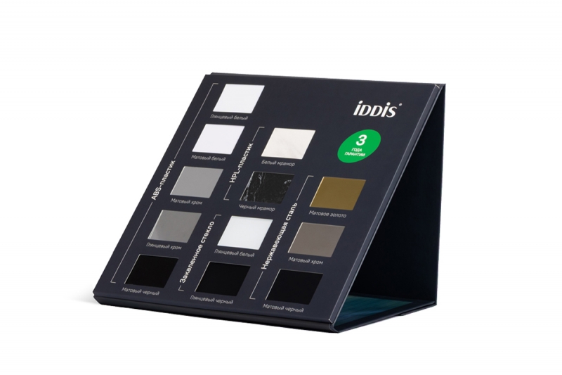 Папка-презентер для образцов продукции IDDIS в Москве, производство на заказ