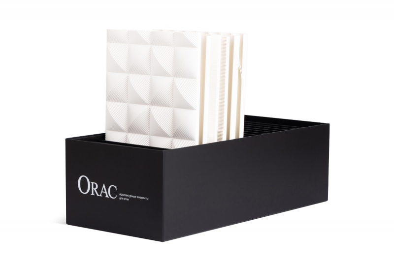 Коробка c МГК перегородками для образцов декоров ORAC  в Москве, производство на заказ