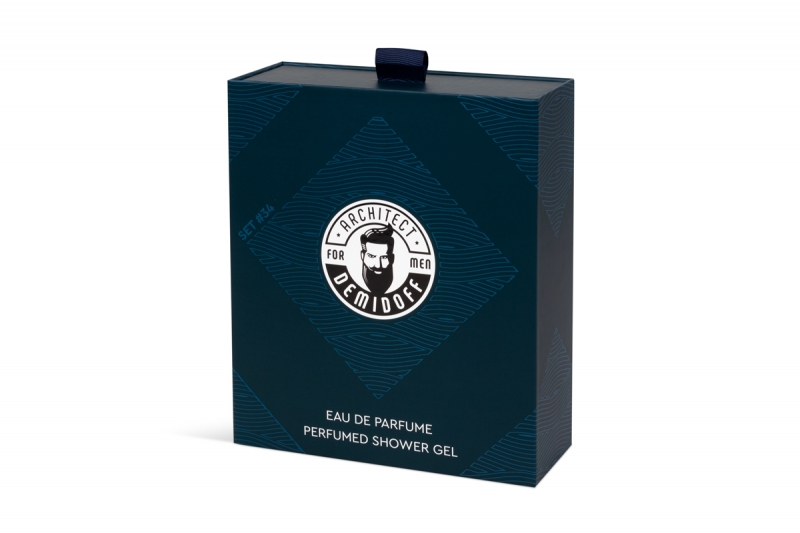 Коробка-пенал для набора мужской косметики в Москве, производство на заказ