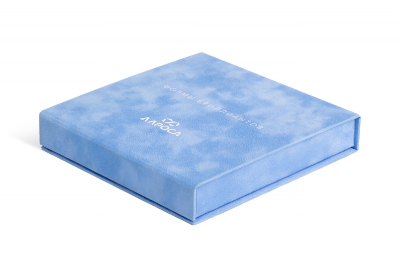 Коробка, кашированная флокированным материалом в Москве, производство на заказ