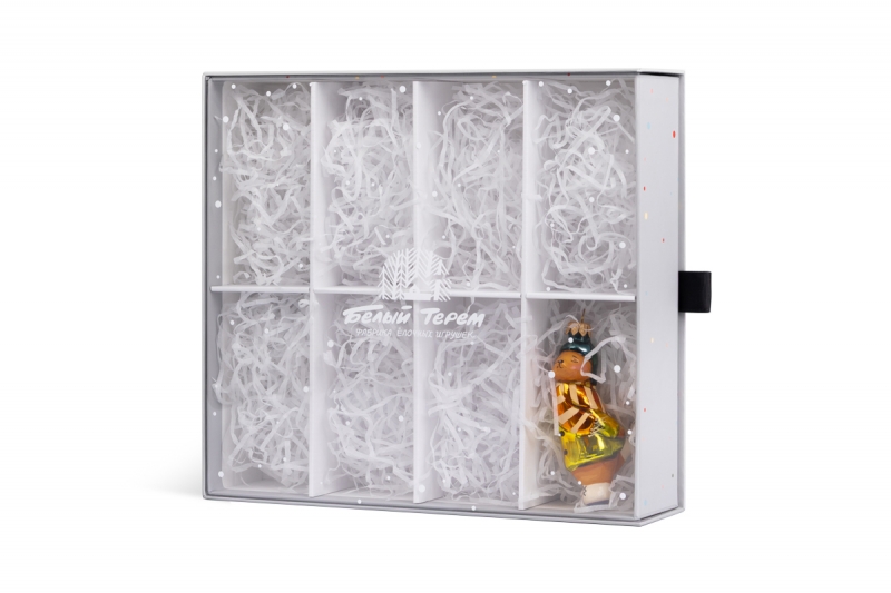 Пенал с ПЭТ футляром для набора новогодних игрушек в Москве, производство на заказ