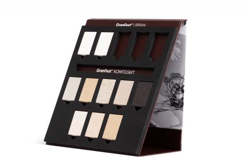 Презентер для образцов продукции Granfest в Москве, производство на заказ