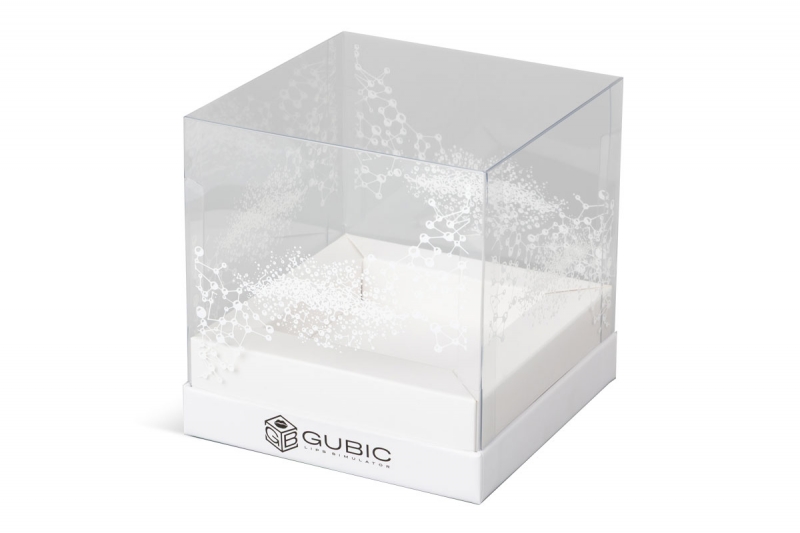 Коробка с двойным бортом и пластиковой крышкой в Москве, производство на заказ