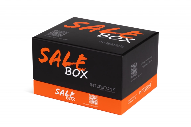 Коробка для образцов продукции от Interstone в Москве, производство на заказ