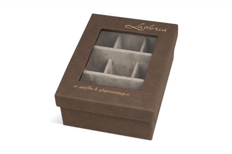 Коробка с ПЭТ окошком для элитной бижутерии от Lastoria в Москве, производство на заказ