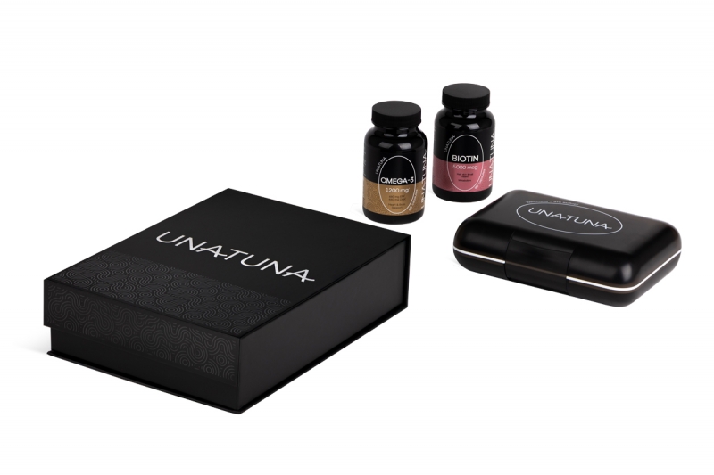 Коробка без ложемента для набора БАД в Москве, производство на заказ