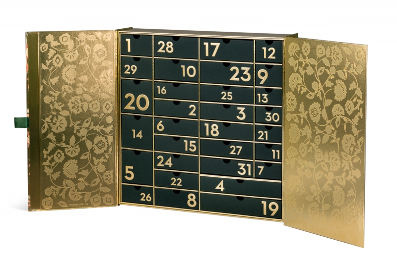 Адвенд-календарь на 31 ячейку для MOLECULE премиум в Москве, производство на заказ