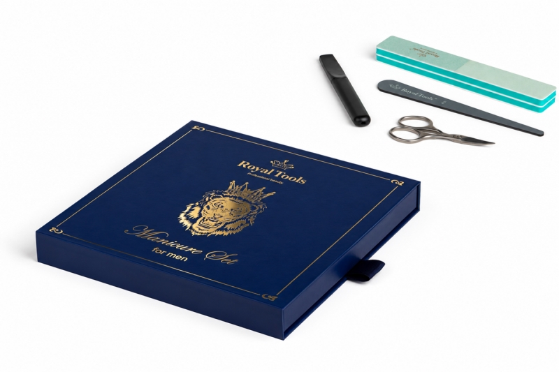 Подарочный набор для мужского маникюра от Royal Tools в Москве, производство на заказ