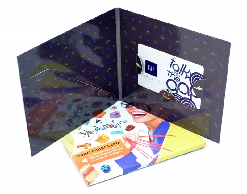 Упаковка со слипкейсом для карты и буклета в Москве, производство на заказ