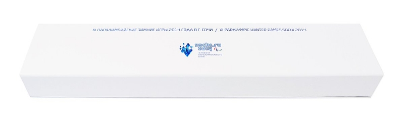 Подарочная коробка с ложементом для макета олимпийского факела  в Москве, производство на заказ