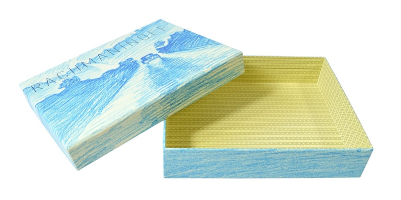 Кашированная коробка крышка-дно для книги в Москве, производство на заказ