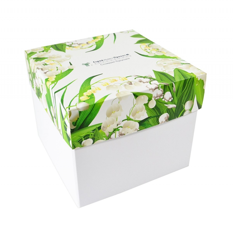 Фирменная коробка-трансформер для подарков в Москве, производство на заказ