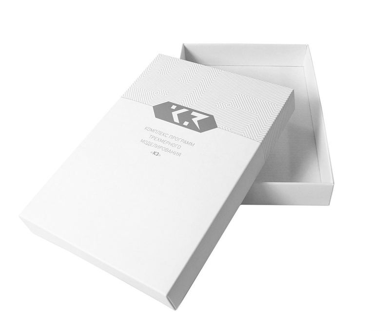 Коробка крышка-дно для ПО и документации в Москве, производство на заказ