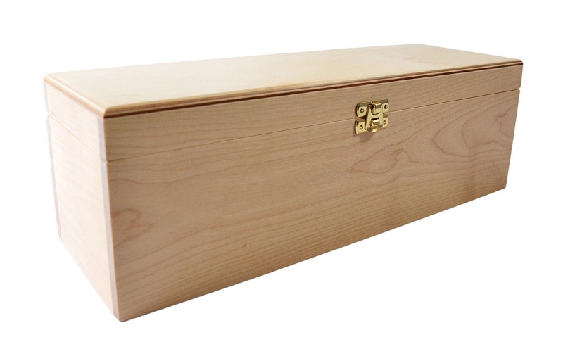 Деревянная шкатулка-футляр для вина в Москве, производство на заказ