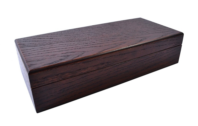 Деревянная шкатулка с рисунком мореного дуба в Москве, производство на заказ