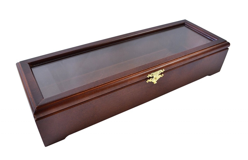 Деревянная шкатулка со стеклянной крышкой в Москве, производство на заказ