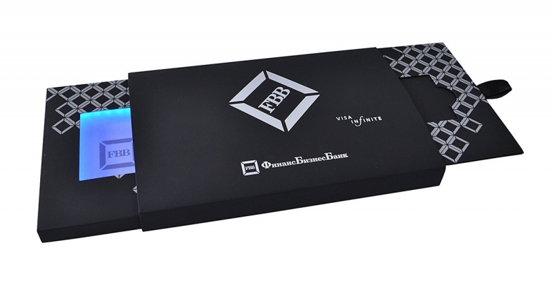 Коробка-слайдер со светодиодной подсветкой в Москве, производство на заказ