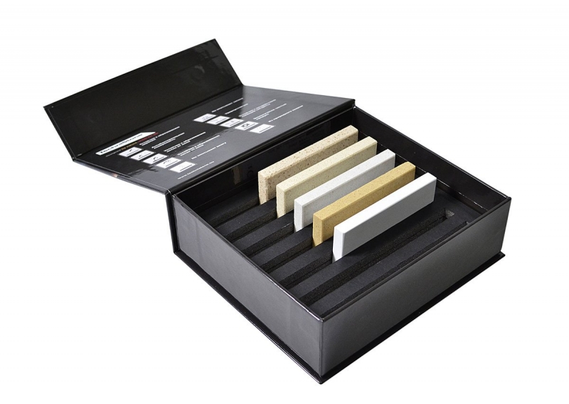 Кашированная упаковка с клапаном на магните для образцов продукции в Москве, производство на заказ