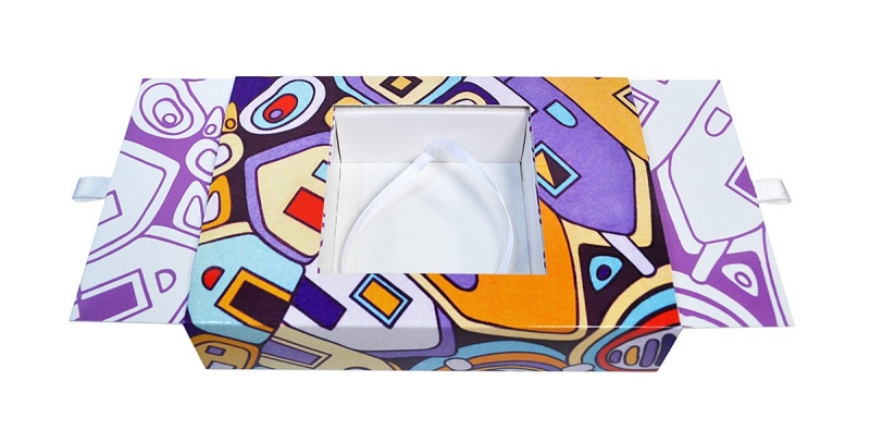 Подарочная коробка с раздвижными створками в Москве, производство на заказ