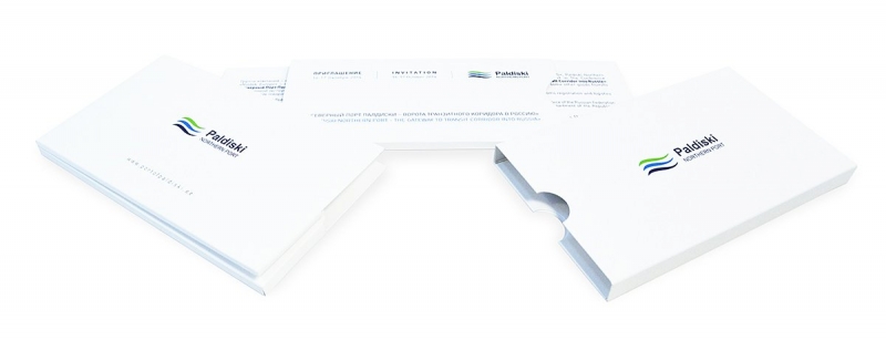 Упаковка в слипкейсе для приглашения-слайдера  в Москве, производство на заказ