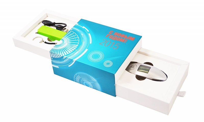 Картонная коробка-пенал с 2-мя отделениями в Москве, производство на заказ