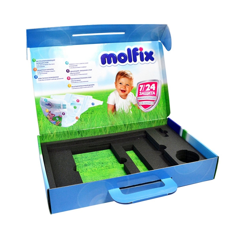 Коробка-чемодан из МГК с ложементом для подарочного набора в Москве, производство на заказ