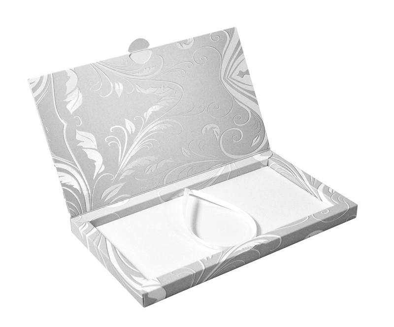 Фирменная коробка-книжка для конверта с документами в Москве, производство на заказ