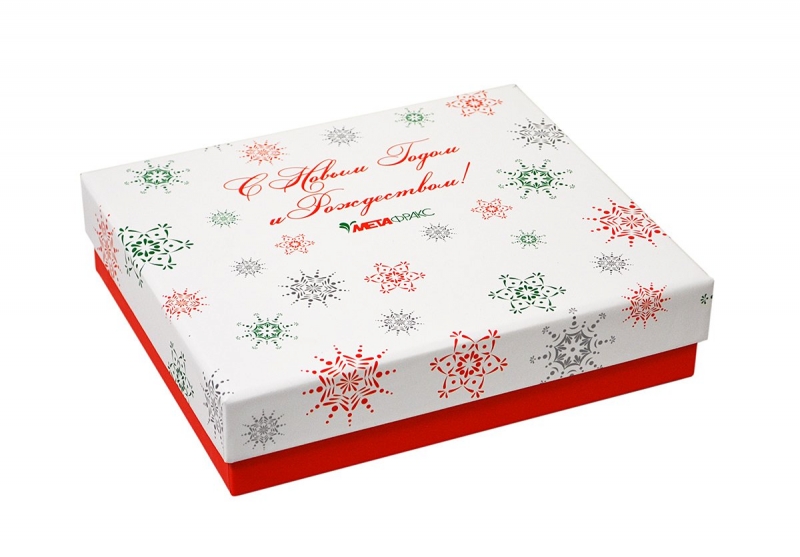 Кашированная коробка крышка-дно для чая в Москве, производство на заказ