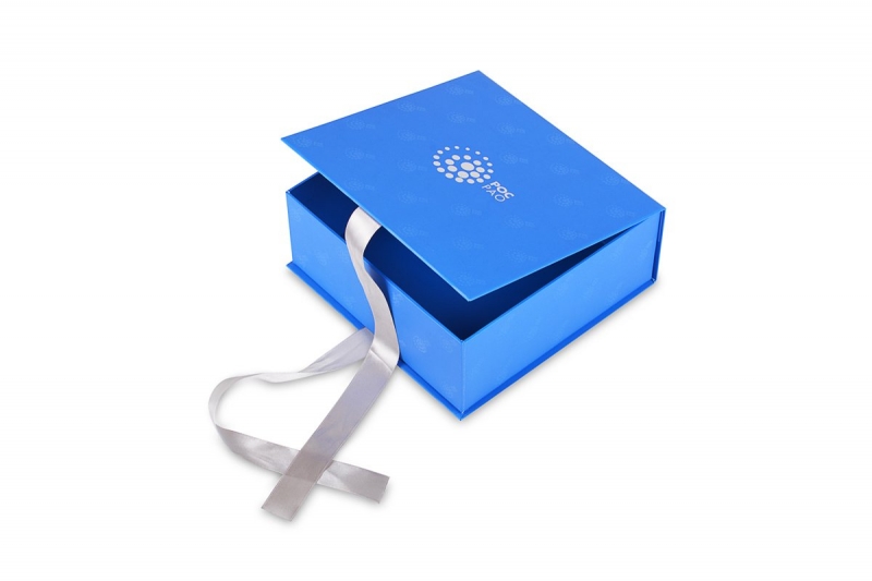 Подарочные упаковки — коробка-книжка на лентах в Москве, производство на заказ