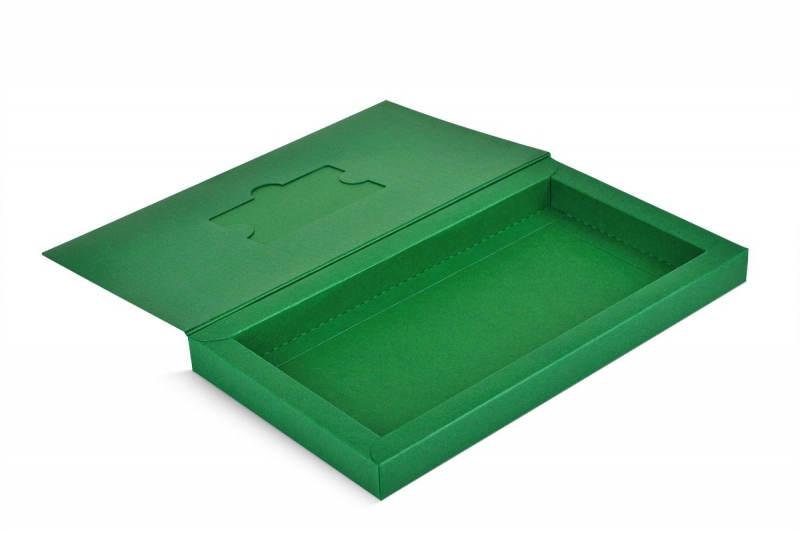 Коробка-книжка для банковской карты и пакета документации в Москве, производство на заказ