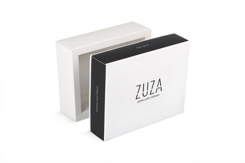 Картонная коробка для ювелирных украшений (крышка-дно) в Москве, производство на заказ