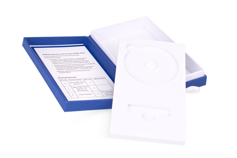 Кашированная коробка-тубус для флешки и диска в Москве, производство на заказ