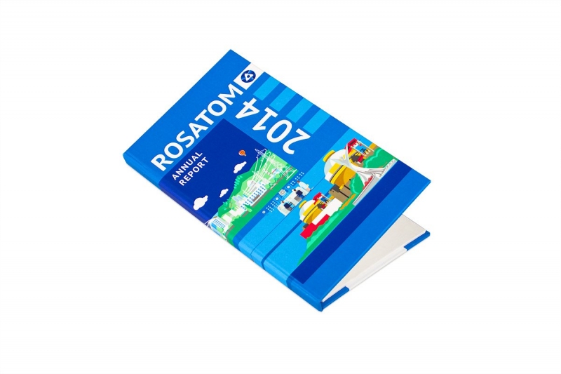 Компактная упаковка на магнитах для флешки с годовым отчетом в Москве, производство на заказ