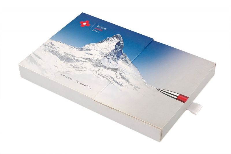 Слайдербокс для ручек в качестве промокоробки в Москве, производство на заказ