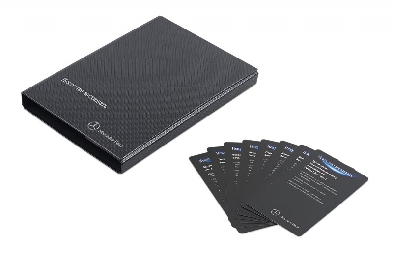 Кашированная папка из карбона для автосалона в Москве, производство на заказ