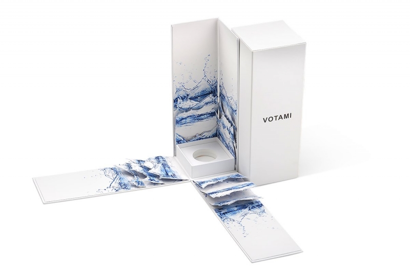 Коробка-трансформер для бутылки воды в Москве, производство на заказ