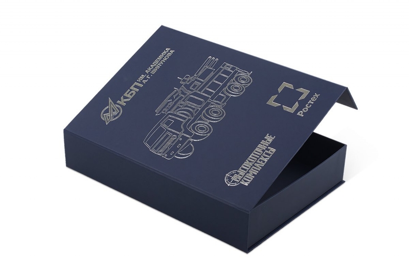 Клапан на магните — коробка с логотипом в Москве, производство на заказ