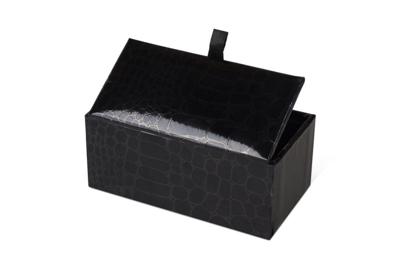 Кашированная коробка для запонок в Москве, производство на заказ