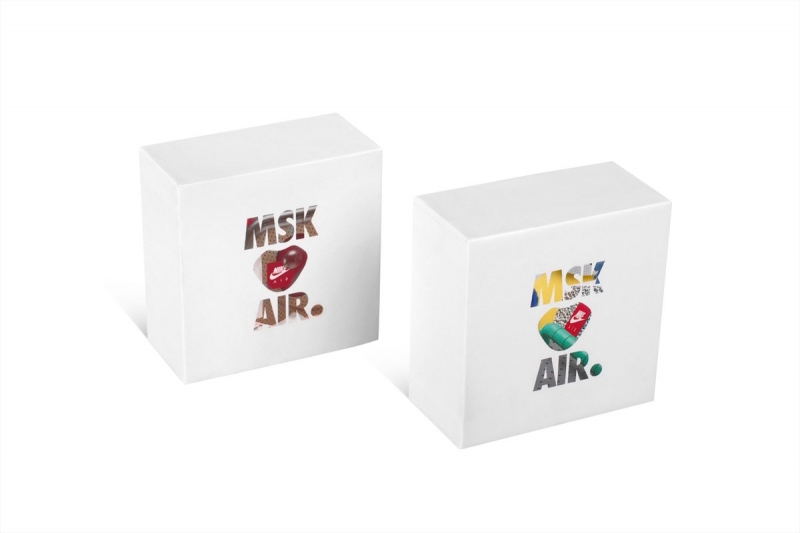 NIKE — Брендированная коробка крышка-дно для подвески в Москве, производство на заказ