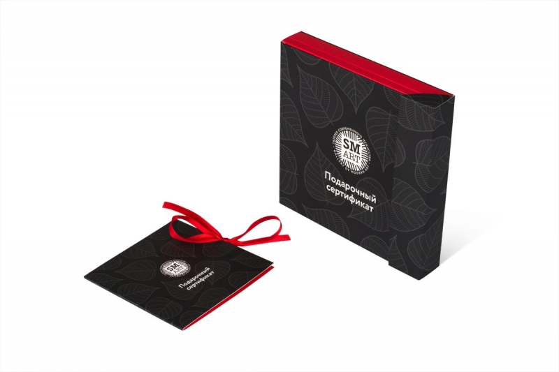 Комплект кардпаков для подарочного сертификата и буклета в Москве, производство на заказ