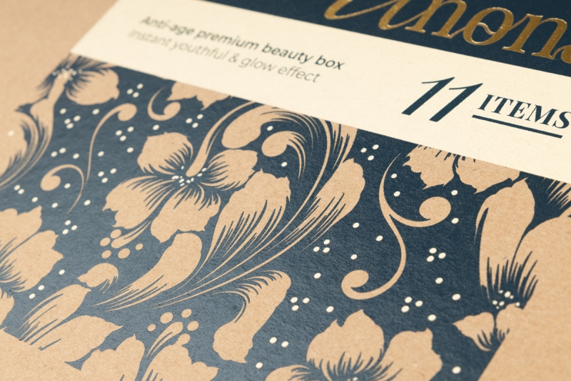 Упаковка с трафаретной печатью