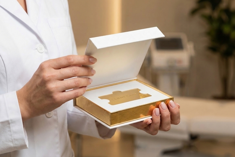 Изготовление упаковки с треем для сертификата на заказ
